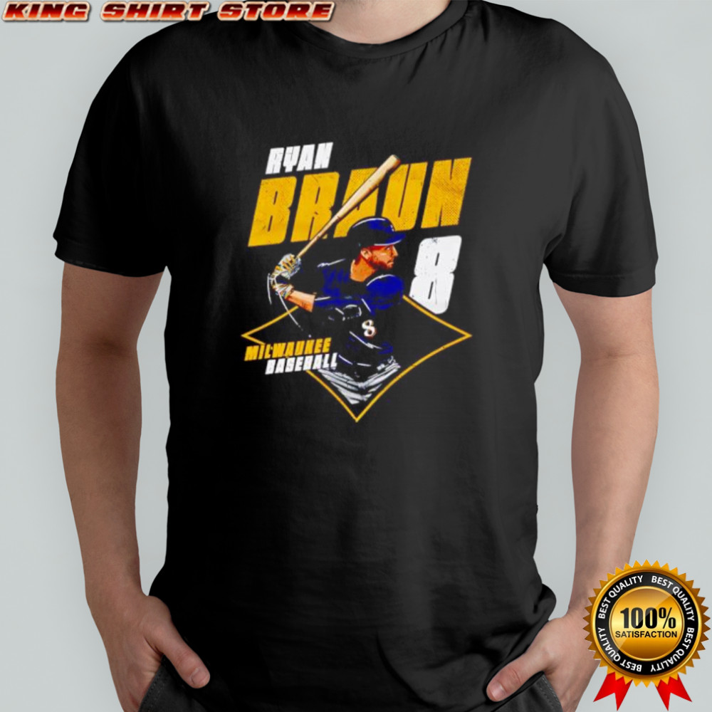 Ryan Braun Milwaukee Diamond #8 shirt