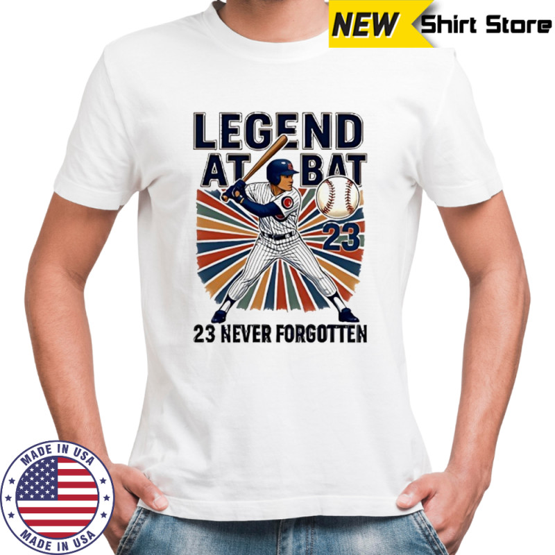 Ryne Sandberg Legend at Bat 23 never forgotten shirt
