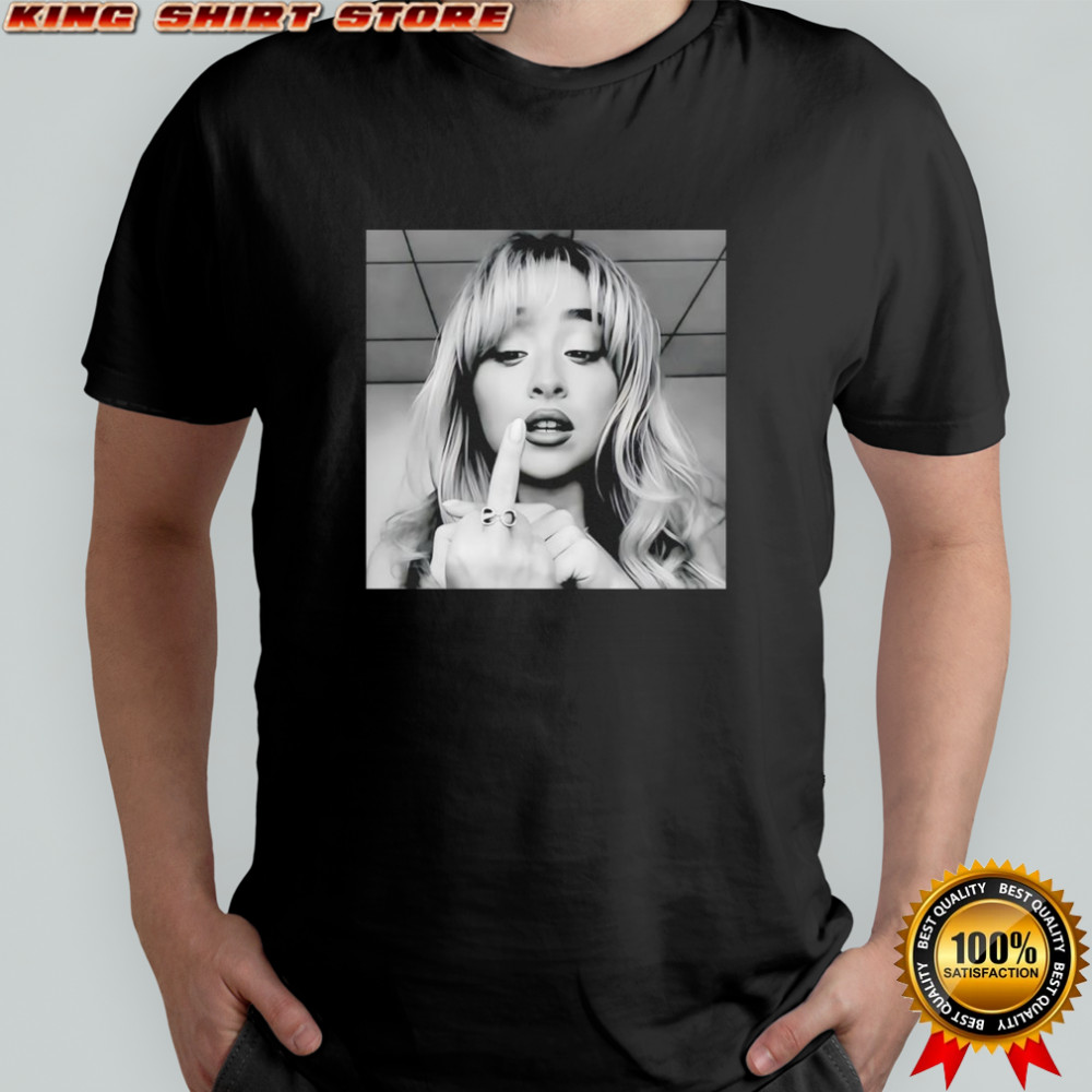 Sabrina middle fingher music lover funny graphic shirt