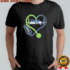 Seattle Seahawks Nurse Heartbeat Stethoscope T-shirt
