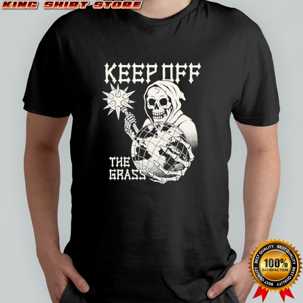 Skeleton keep off the grass shirt