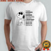 Snoopy I’ve been gooder I’ve been badder many times thinner lots of times fatter there’s stuff I remember shirt