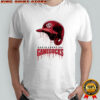 South Carolina gamecocks dripping baseball helmet shirt
