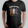 Spooky And Feral Halloween Cute Ghost Raccoon Trick Or Treat shirt