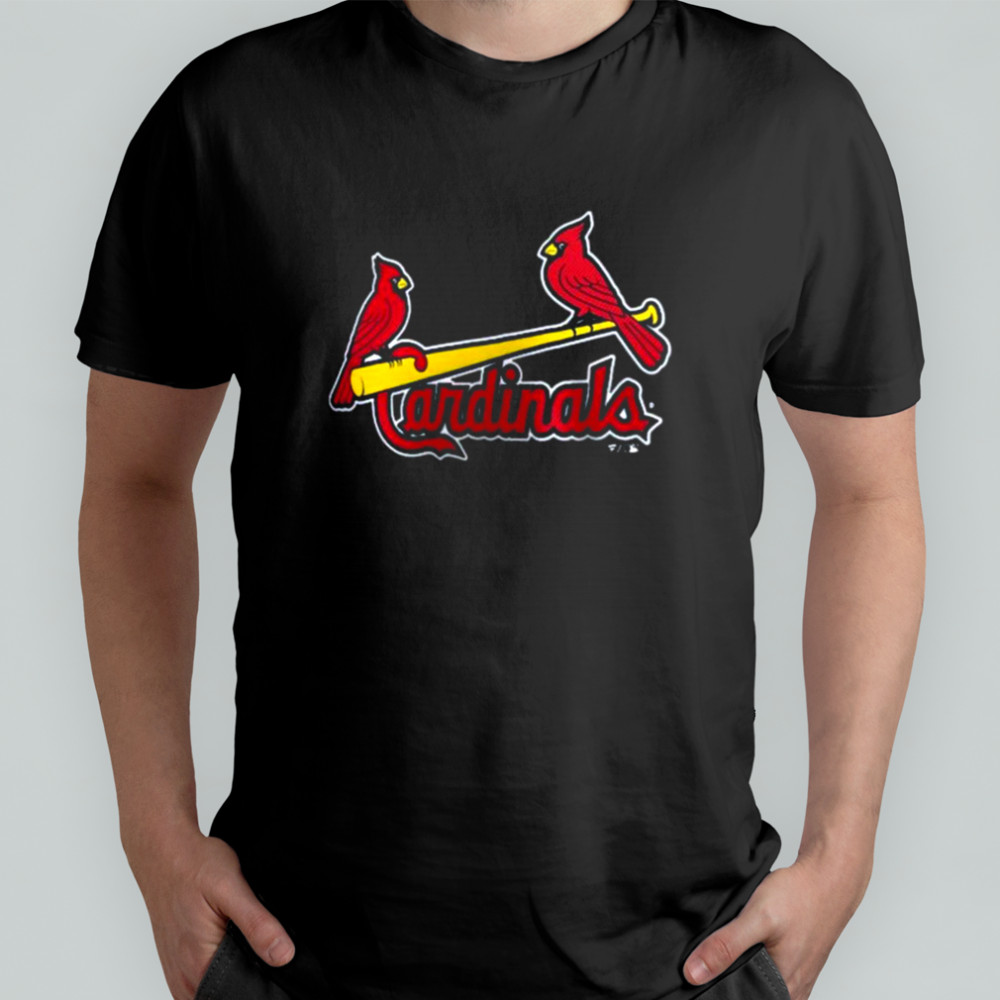 St. Louis Cardinals Navy Official Team Wordmark T Shirt