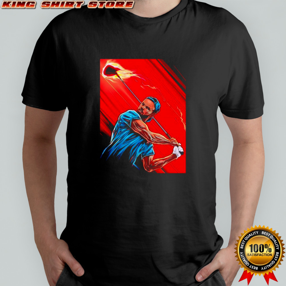 Stephen Curry Golden State Warriors NBA golf shooter graphic shirt