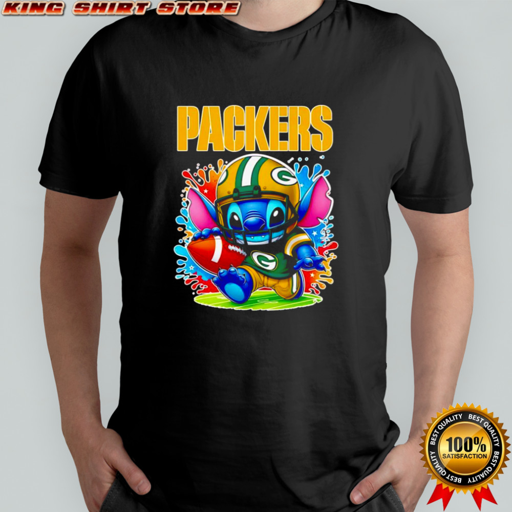 Stitch running Green Bay Packers football shirt