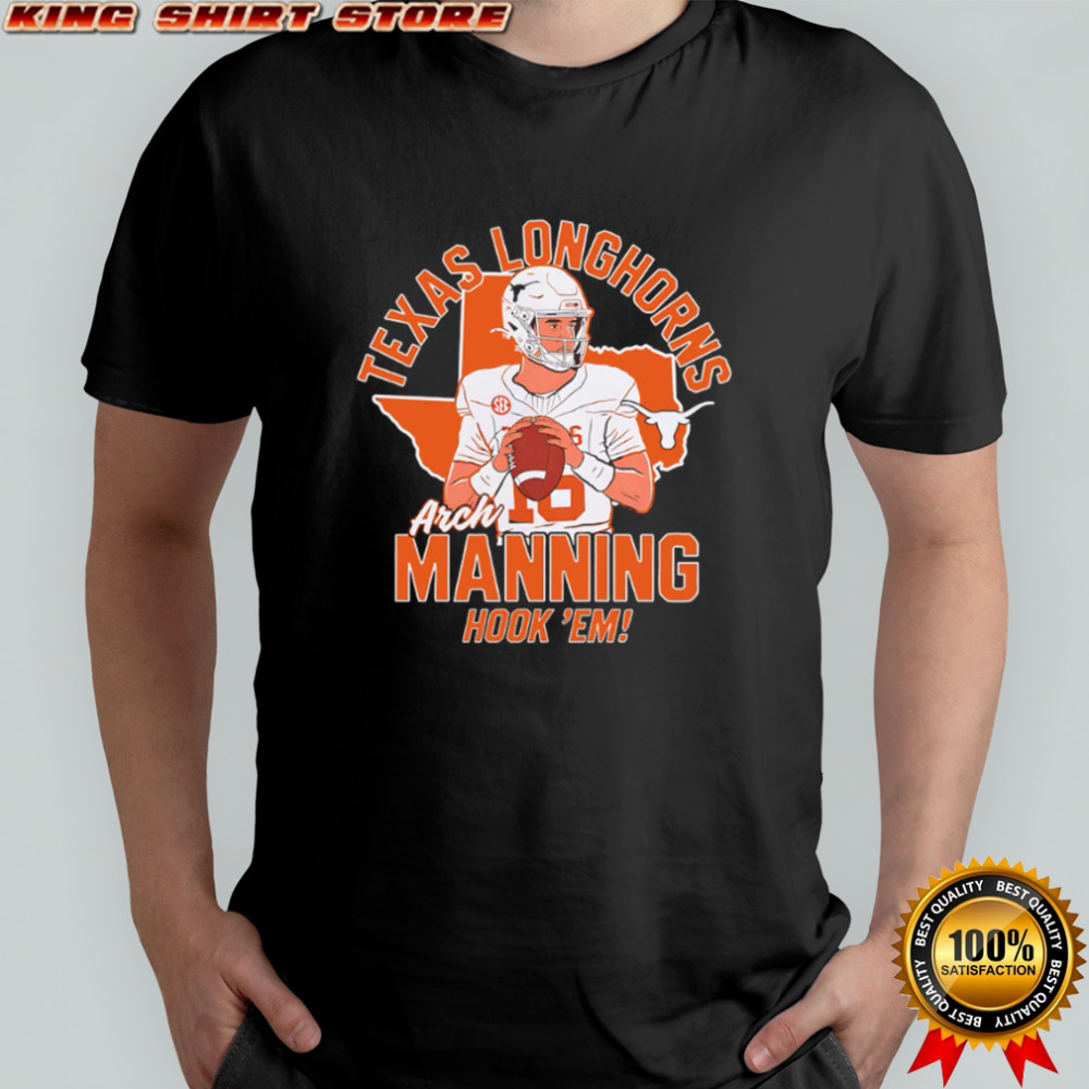 Texas Longhorns Arch Manning Hook ‘Em cartoon shirt