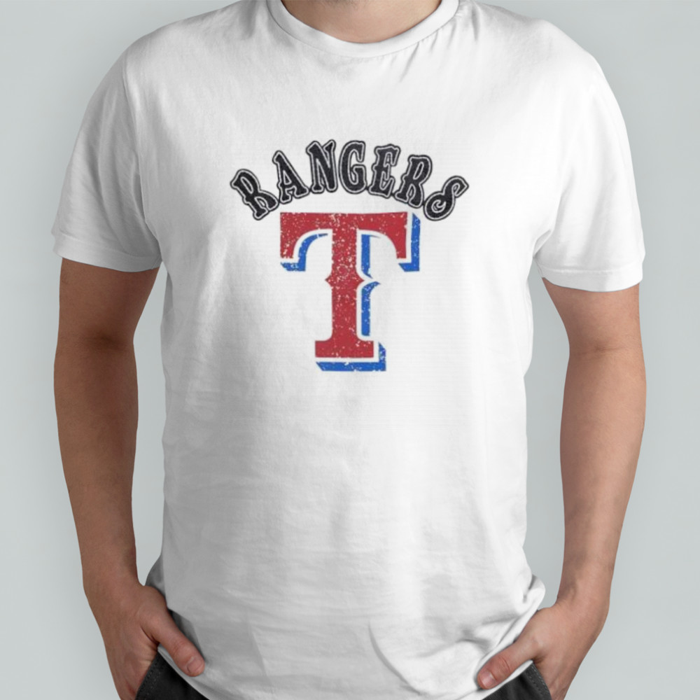 Texas Rangers Rebel Athletics logo shirt