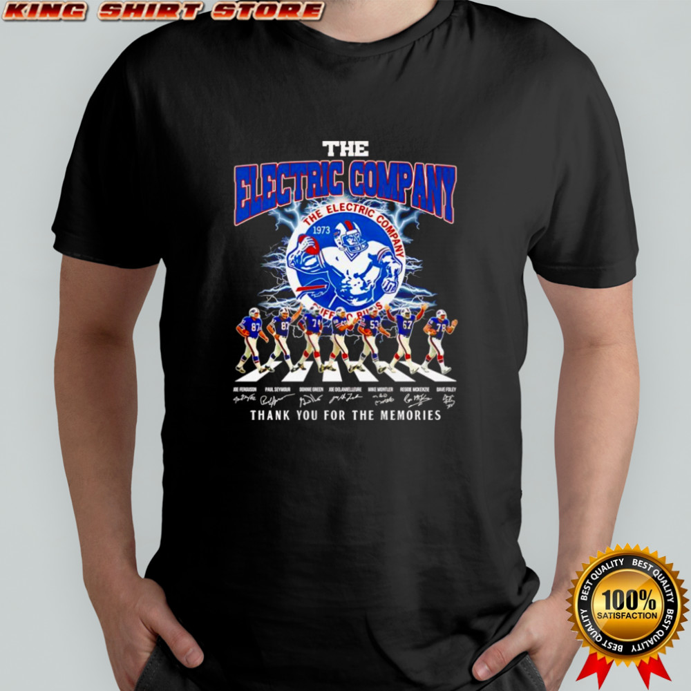 The Electric Company Buffalo Bills thank you for the memories shirt
