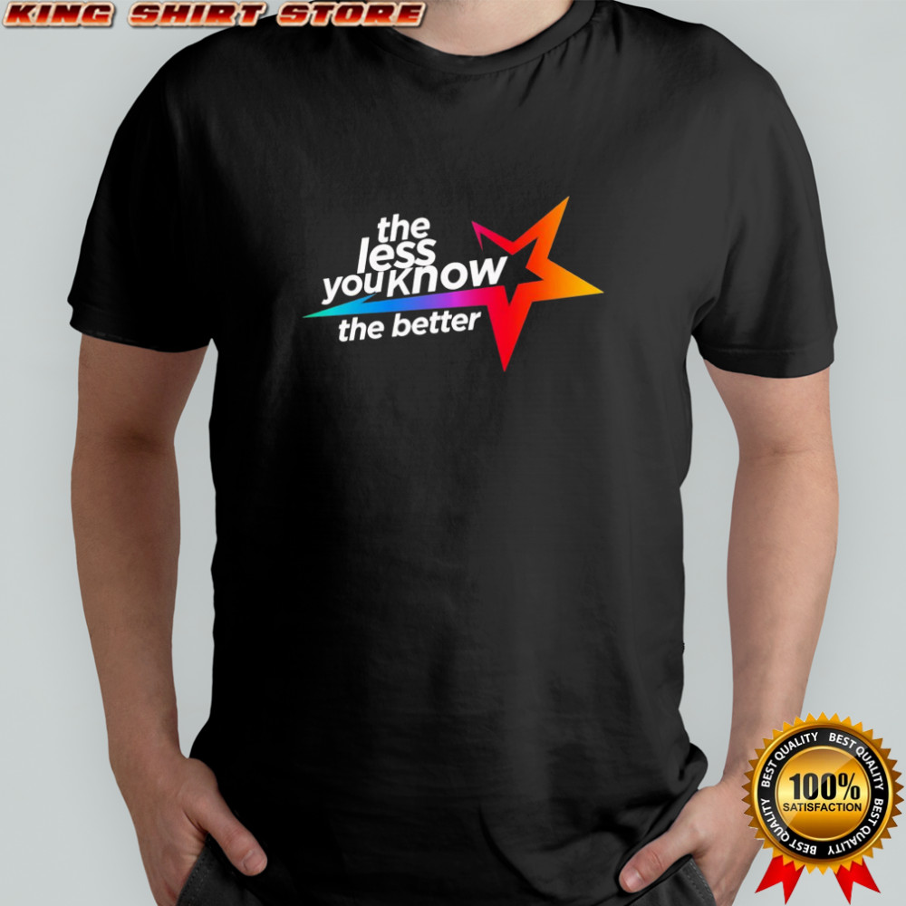 The Less you know shirt