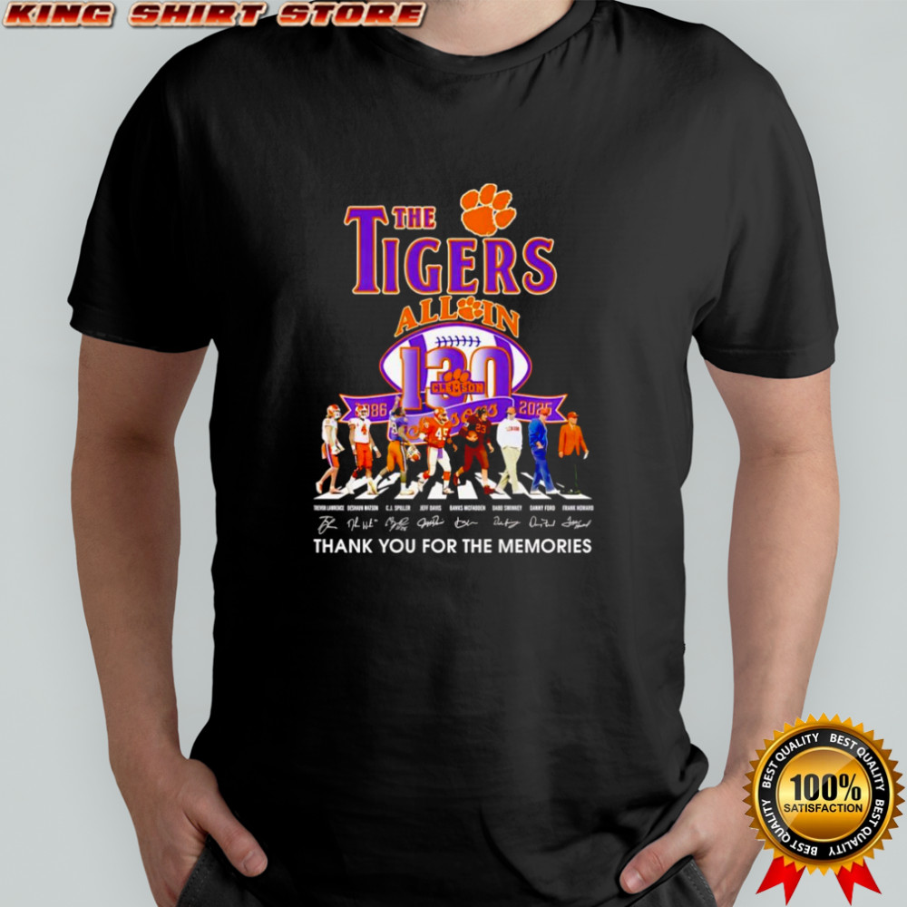 The Tigers all in 130 seasons 1986 2025 thank you for the memories shirt
