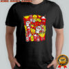 Toxic burger Menu Characters fast food skull motif graphic shirt