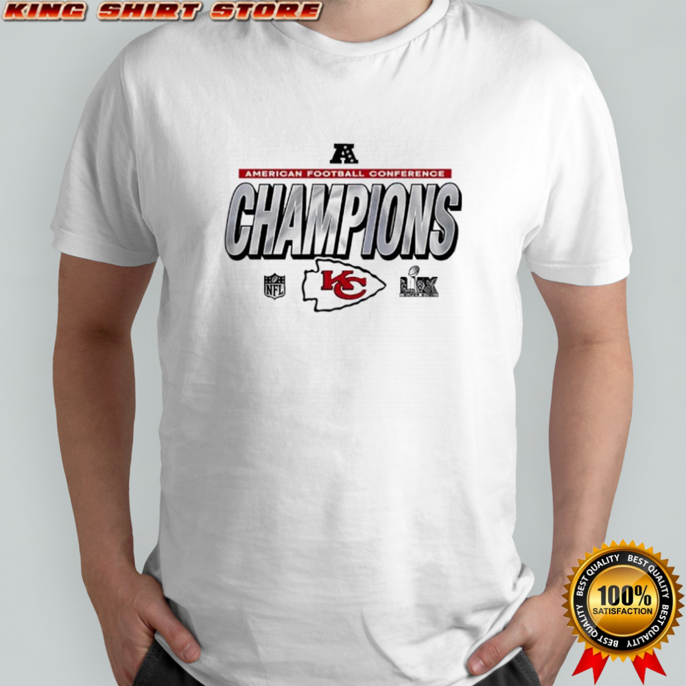 Travis wear Kansas City Chiefs American Football Conference Champions shirt