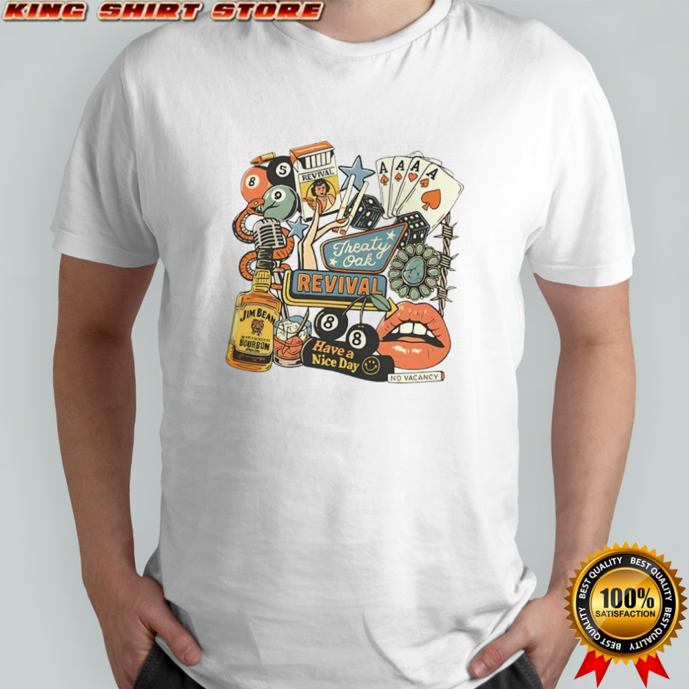 Treaty Oak revival western retro bar cowboy graphic shirt