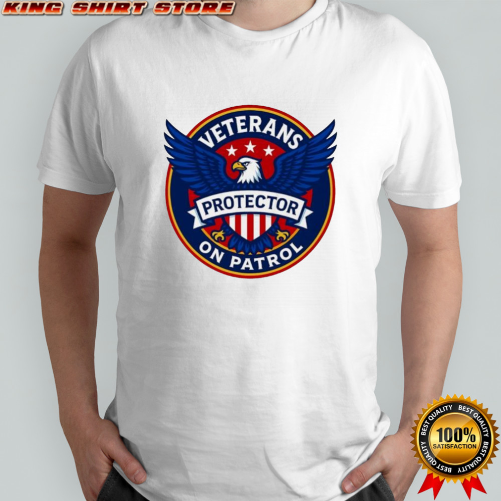 Veterans on patrol Protector Eagle logo shirt