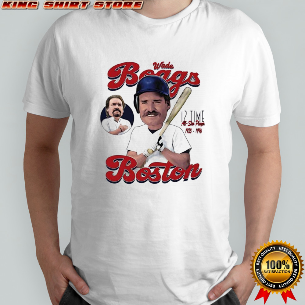 Wade Boggs Boston Comic 12 time all star player shirt