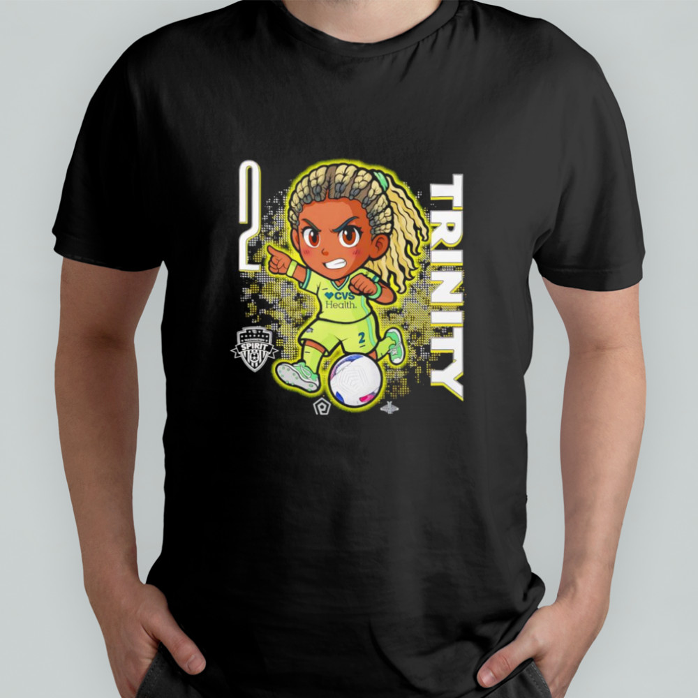 Washington Spirit Trinity Rodman chibi cartoon shirt