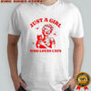 Women and cat just a girl who loves cats shirt