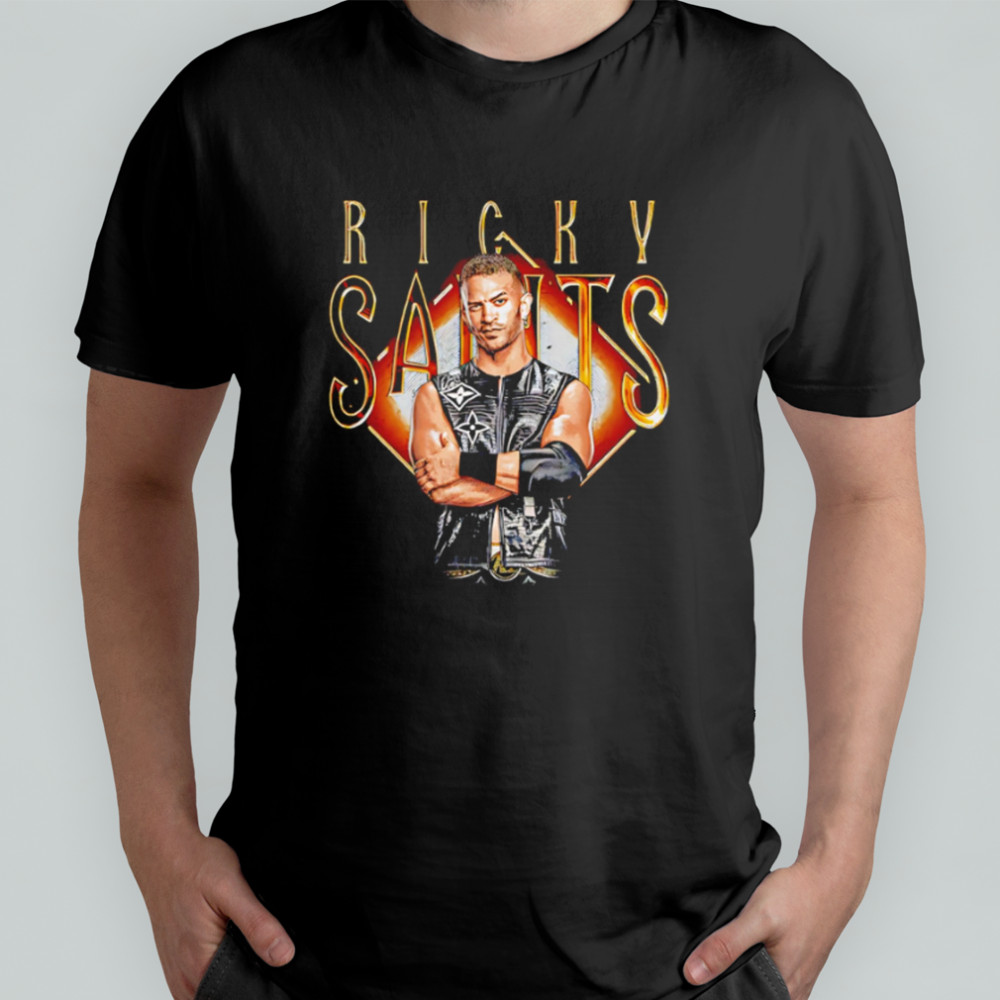 WWE Ricky Saints Pose design style shirt
