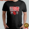 2025 Boomer Sooner 24 Oklahoma vs Michigan 13 game score shirt