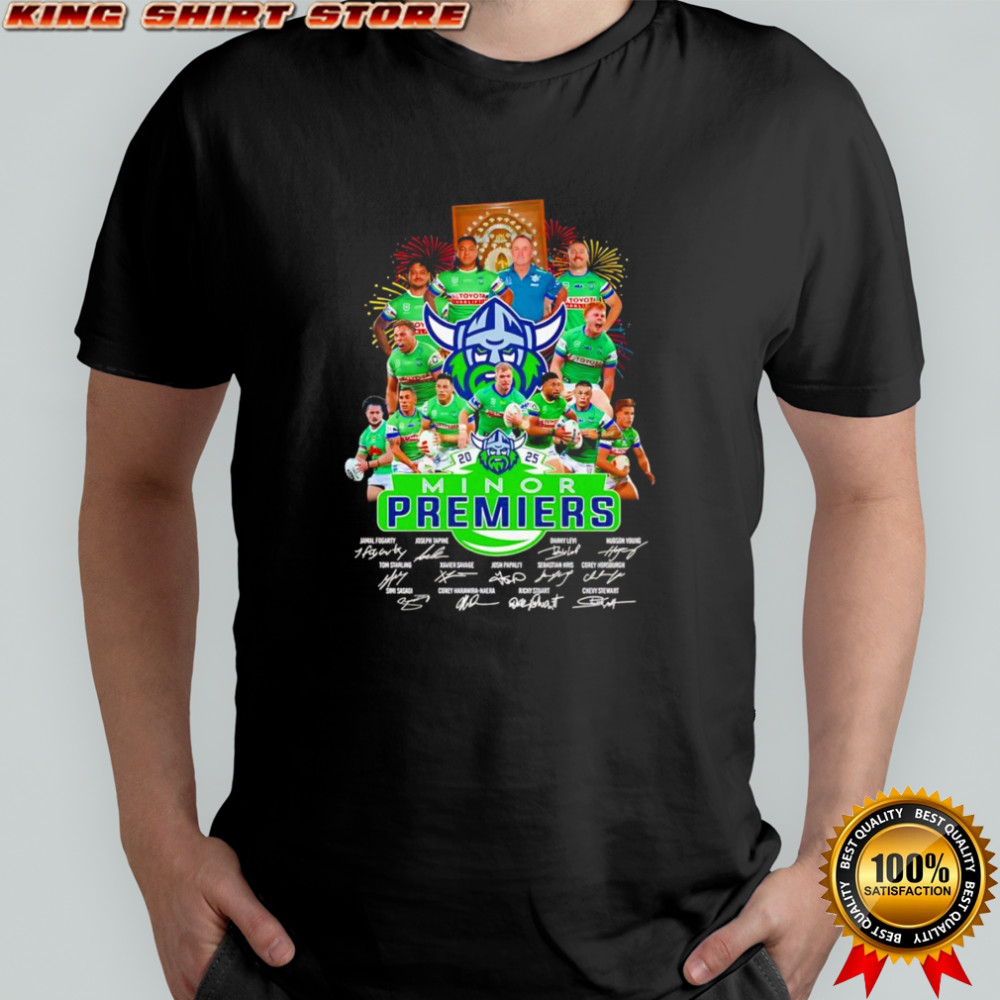 2025 Minor Premiers Canberra Raiders signature shirt