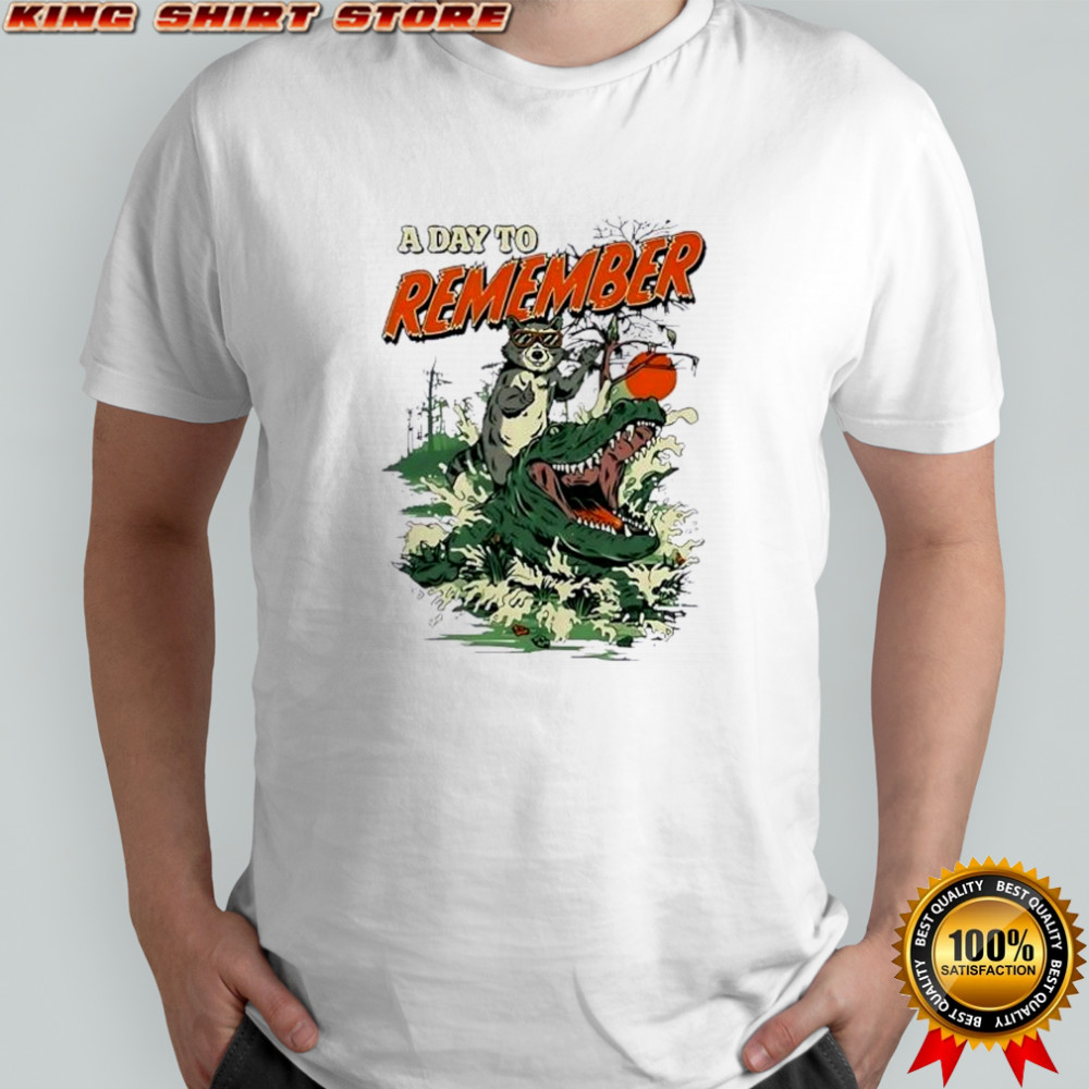 A Day To Remember Raccoon Riding Alligator Sunglasses Funny Animal Illustration shirt A Day To Remember Raccoon Riding Alligator Sunglasses Funny Animal Illustration shirt