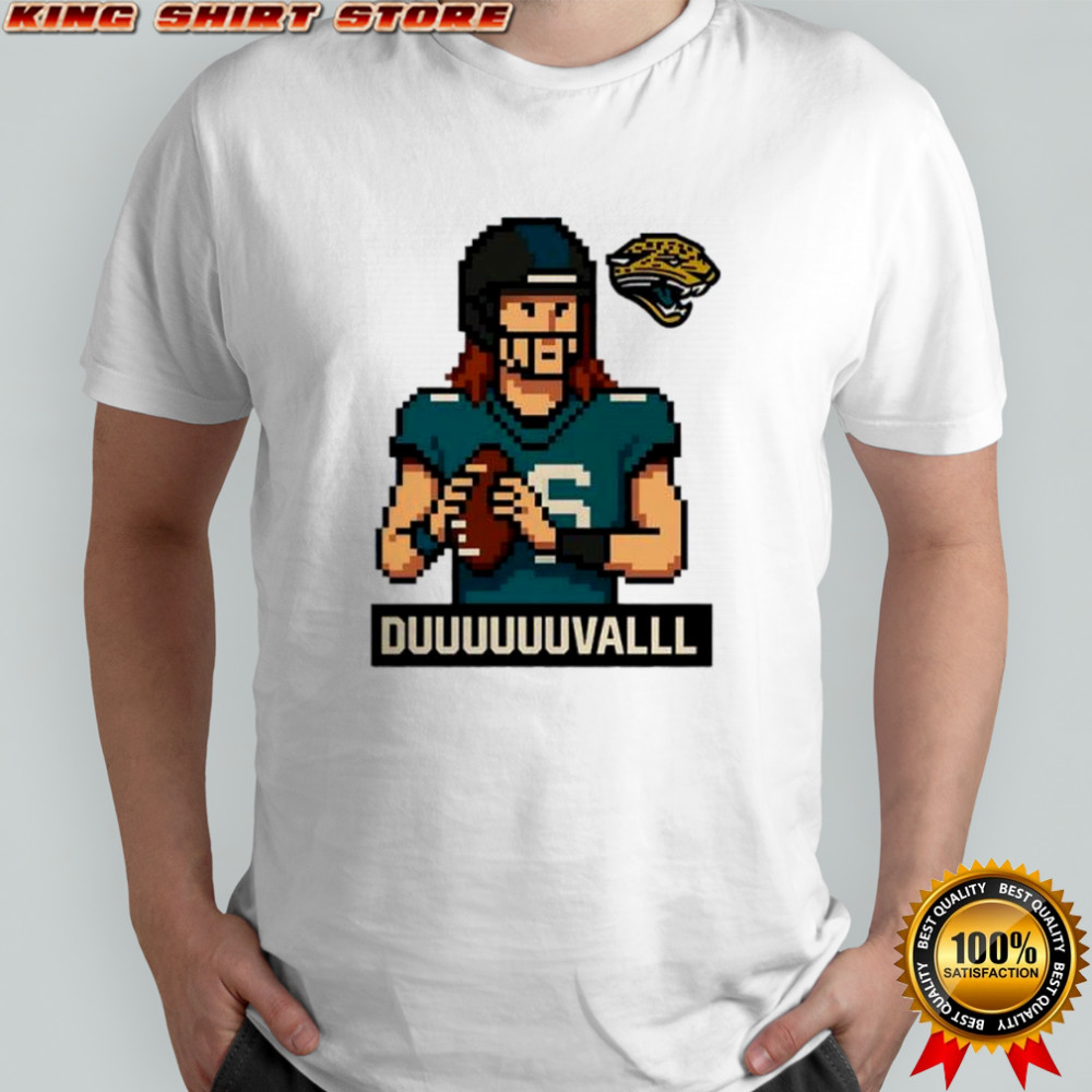 Acksonville Jaguars Duuuuuuvalll pixel art shirt