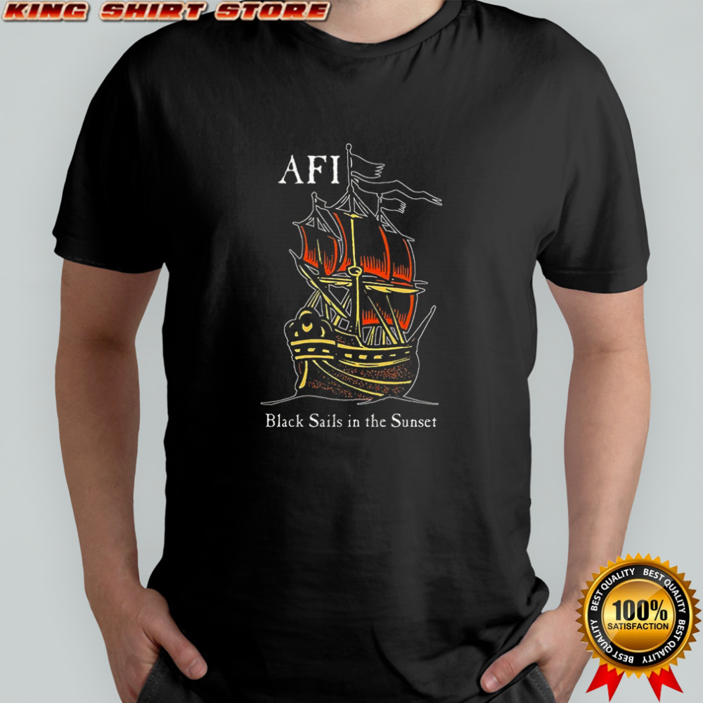 AFI black sails in the sunset two-sided T-shirt