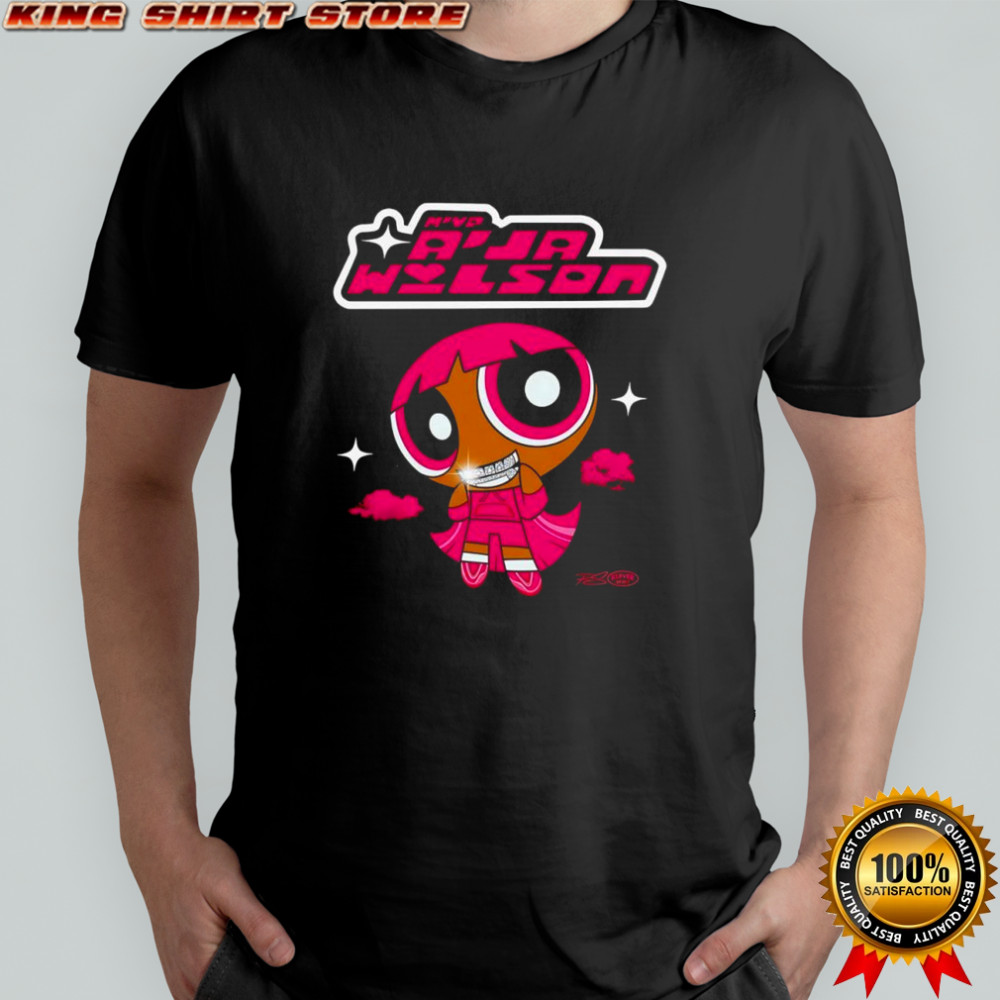 A’ja Wilson PowHERpuff Girls cartoon character twinkle shirt