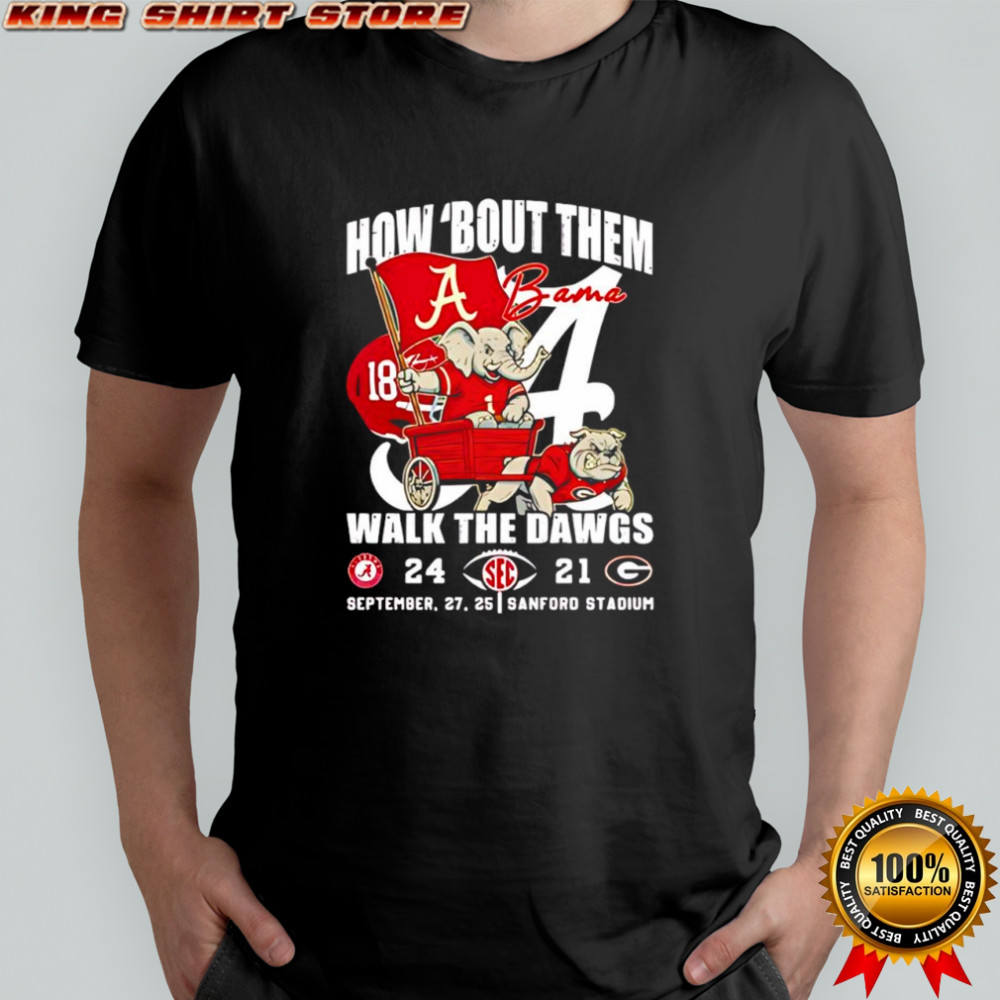Alabama Crimson Tide how ’bout them Georgia Bulldogs September 27th 2025 Sanford Stadium shirt