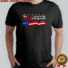 All death can do to the believer is deliver him to Jesus America flag Charlie Kirk signature shirt