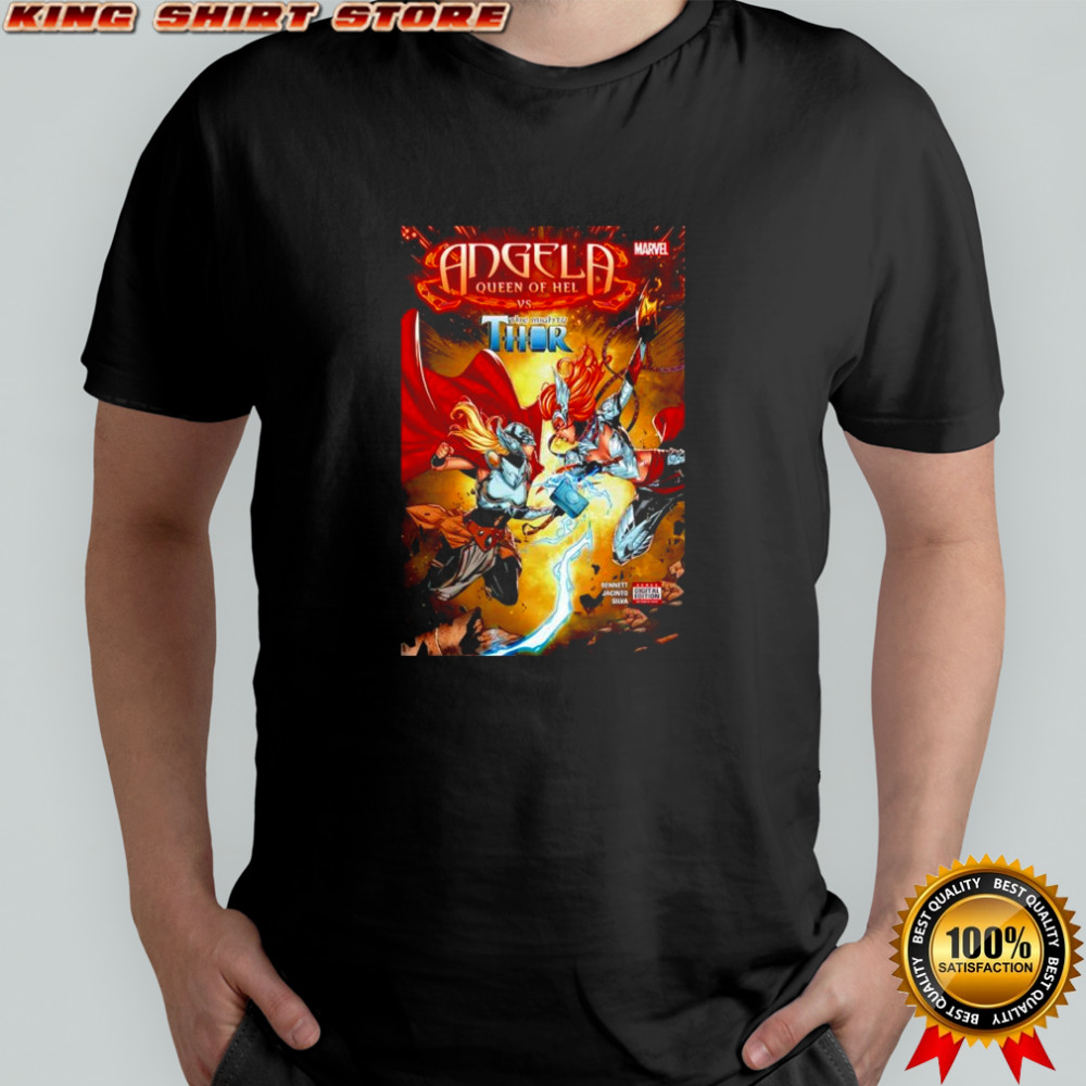 Angela Queen of Hel vs the mighty Thor Marvel Comics shirt