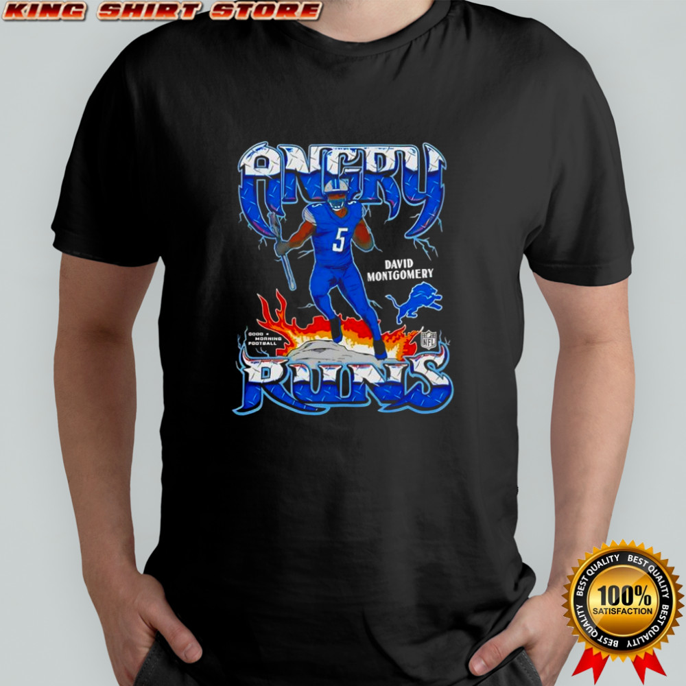 Angry Runs Detroit Lions David Montgomery shirt