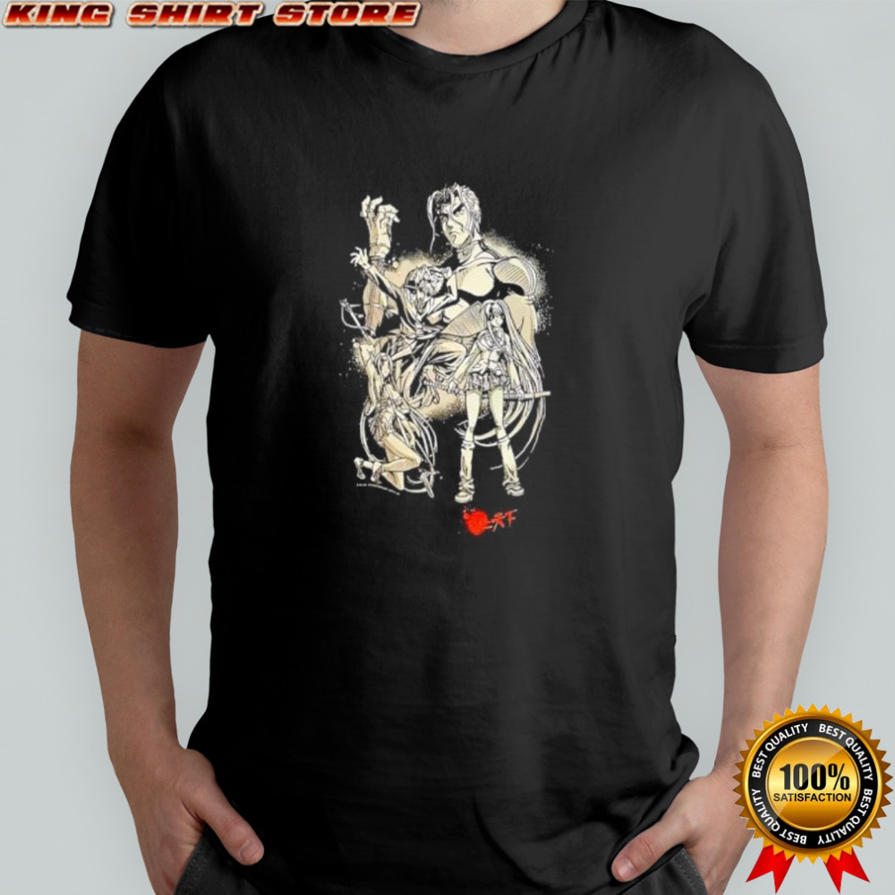 Anime Character Group Japanese Text shirt