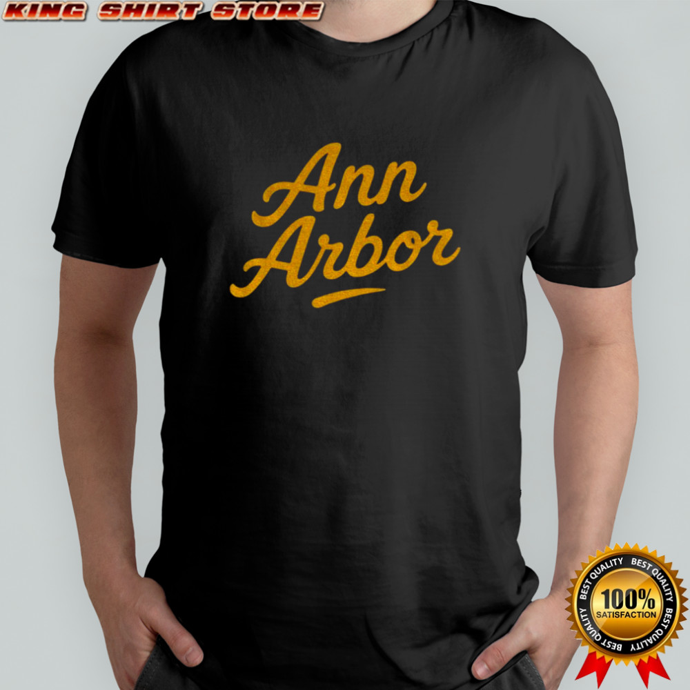 Ann Arbor text Michigan 2025 shirt