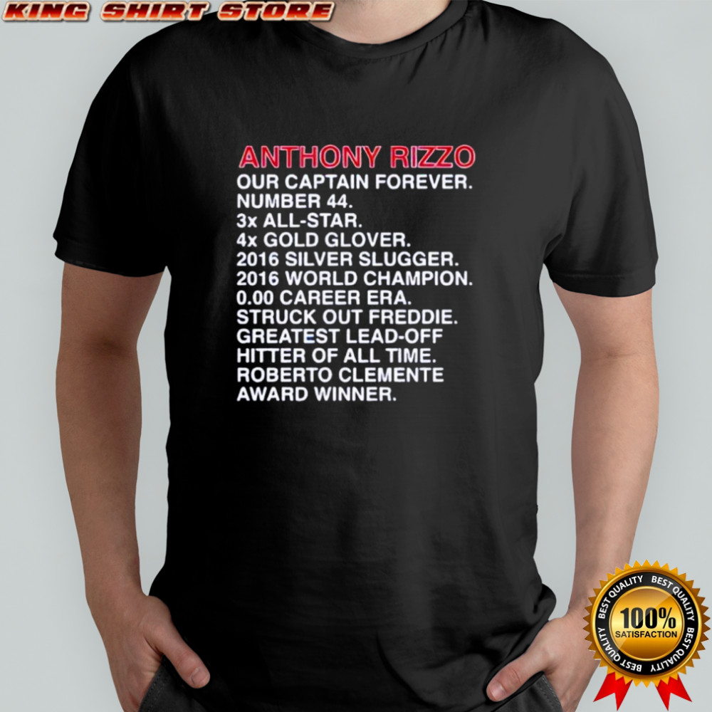 Anthony Rizzo Career Stats Baseball Fan shirt
