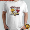 Arkansas Razorbacks vs Notre Dame Fighting Irish football helmet 2025 shirt