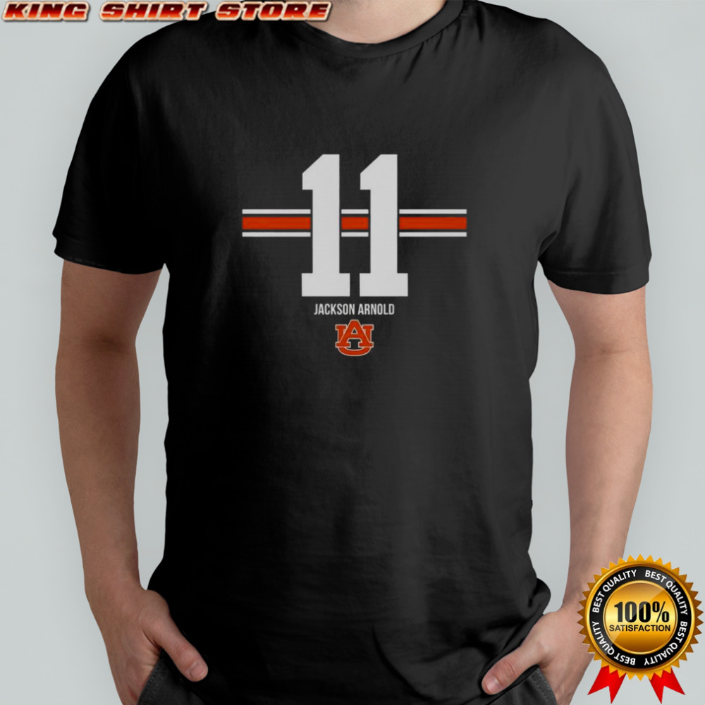 Auburn Tigers Football Jackson Arnold #11 Stripe T-Shirt