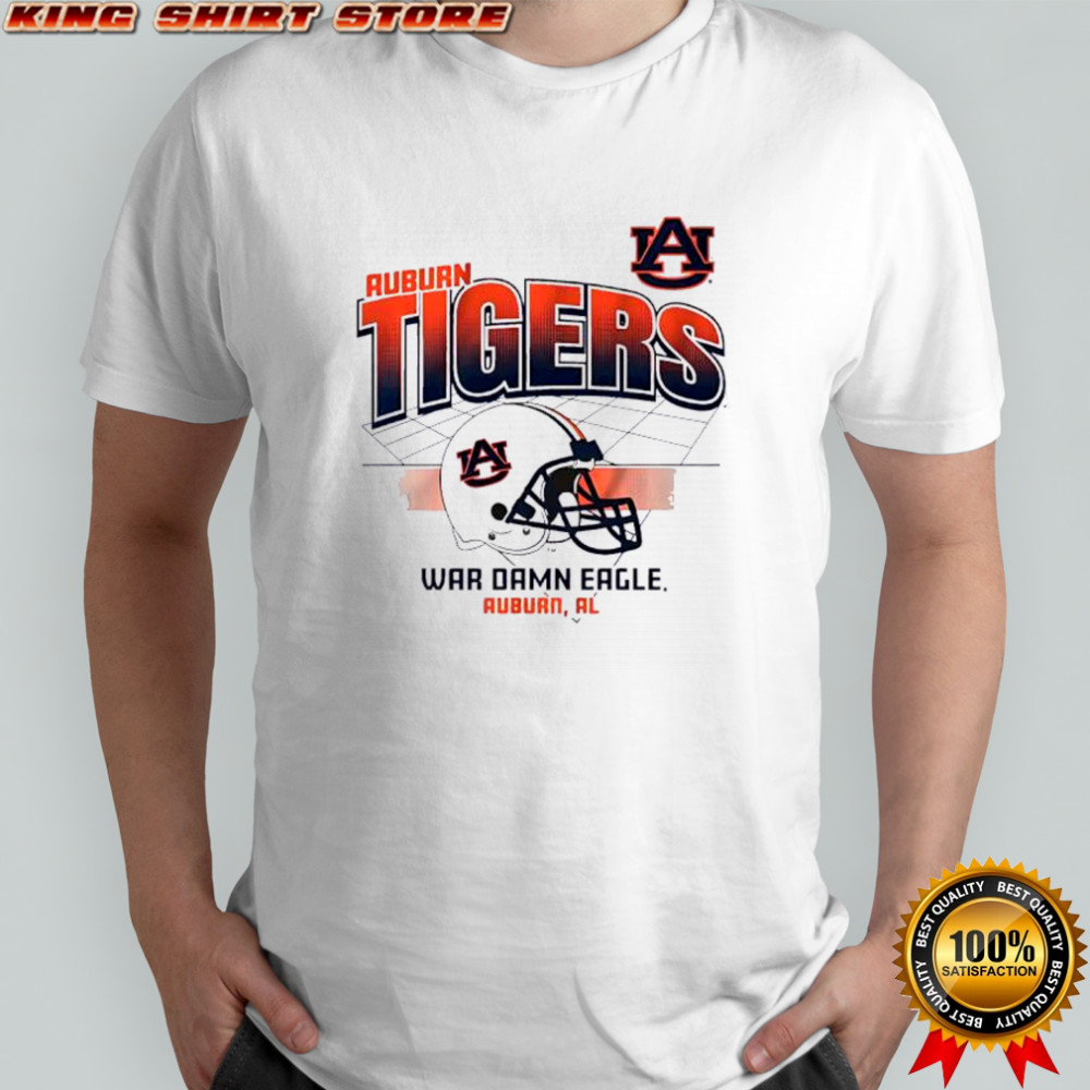 Auburn Tigers War Damn Eagle football helmet vintage graphic shirt