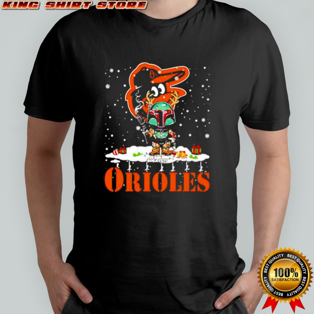 Baltimore Orioles Boba Fett Star Wars Christmas shirt