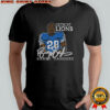 Barry Sanders Detroit Lions Retired Player Classic Caricature NFL Football signature shirt