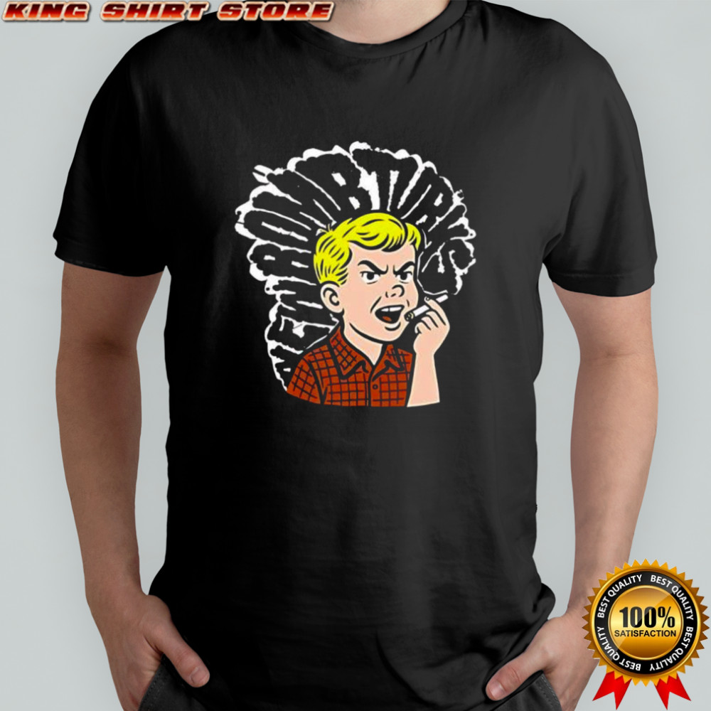 Bart Simpson Smoking Cigarette Grumpy Face shirt
