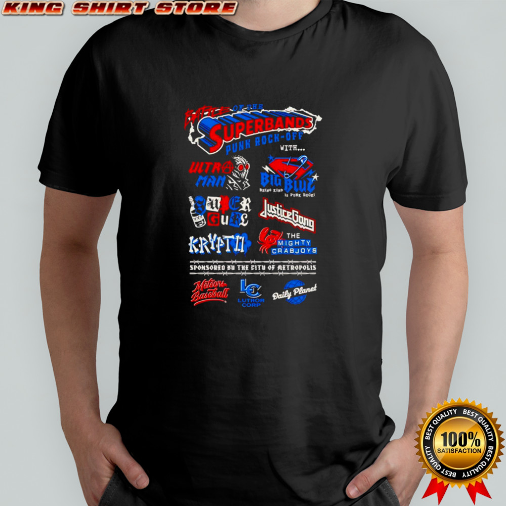 Battle of the Superbands punk rock off shirt