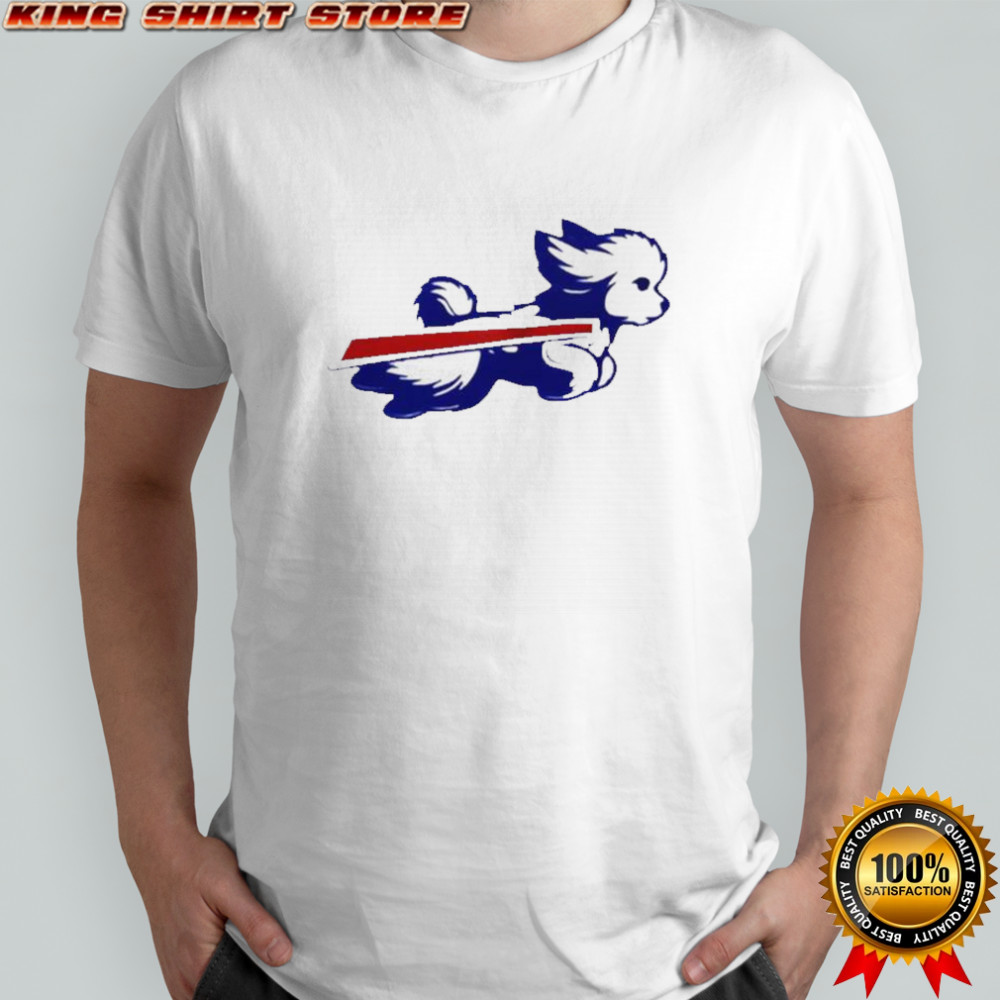 Bichon Frisé Buffalo Bills Football Parody Logo T-Shirt