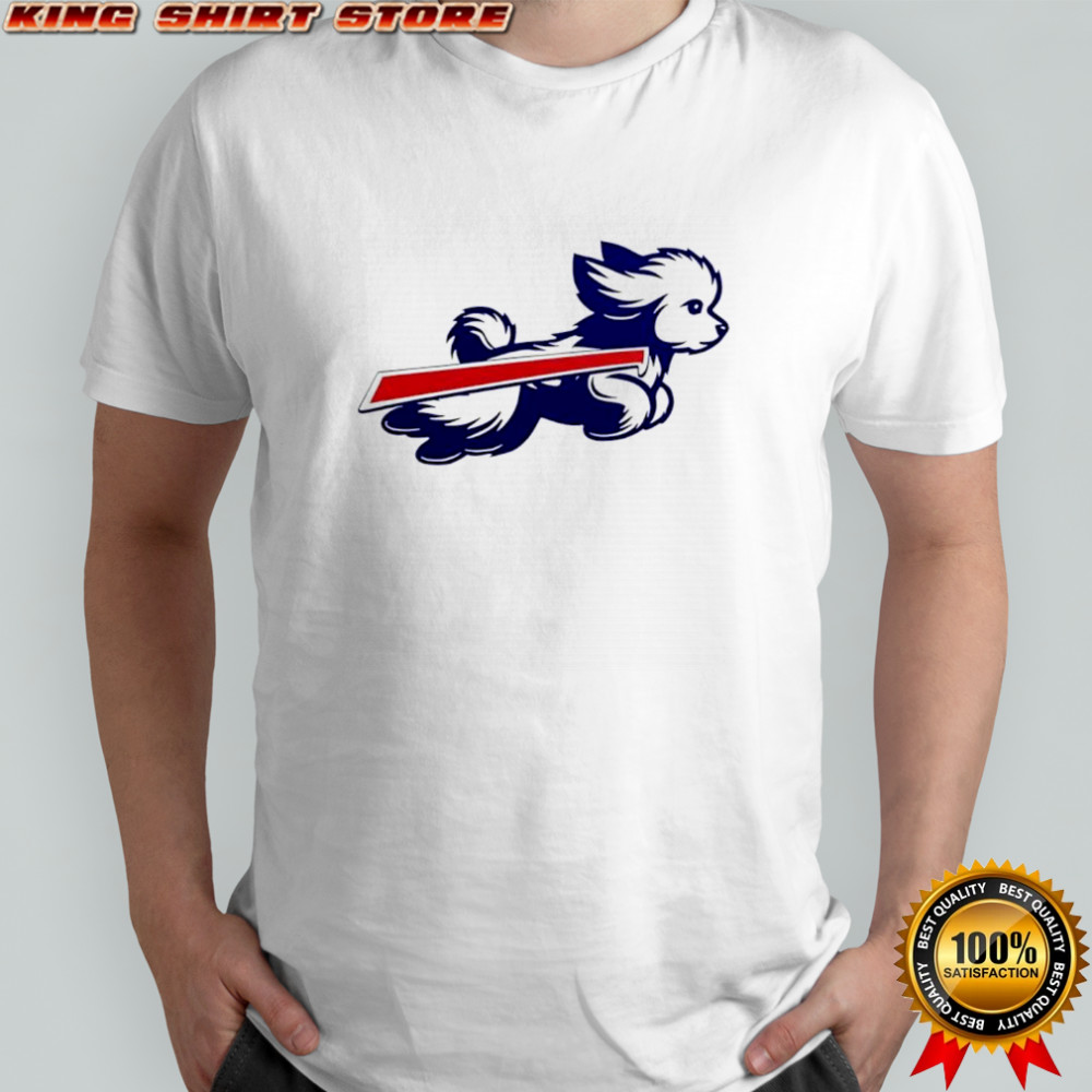 Bichon Frisé Buffalo Bills football retro style shirt