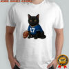 Black cat Buffalo Bills football retro style shirt