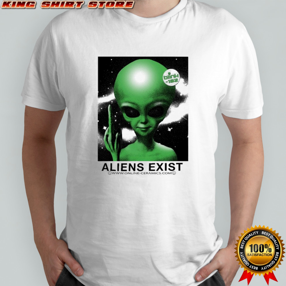 Blink-182 Aliens Exist Middle Fingers T-shirt