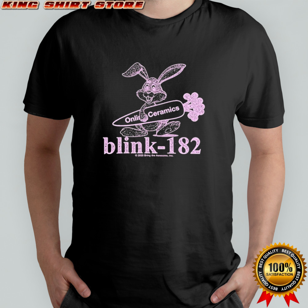 Blink-182 Online Ceramics Bunny Logo T-shirt