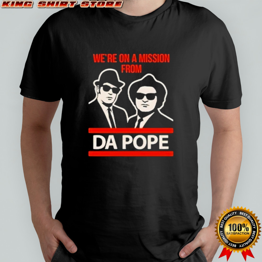 Blues Brothers X Chicago Bears We’re On A Mission From Da Pope T-shirt